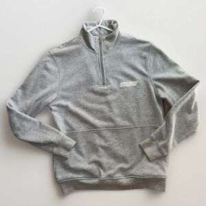 Stussy International 1/4 Zip Pullover Jacket / Sweatshirt Size Small RARE Y2K